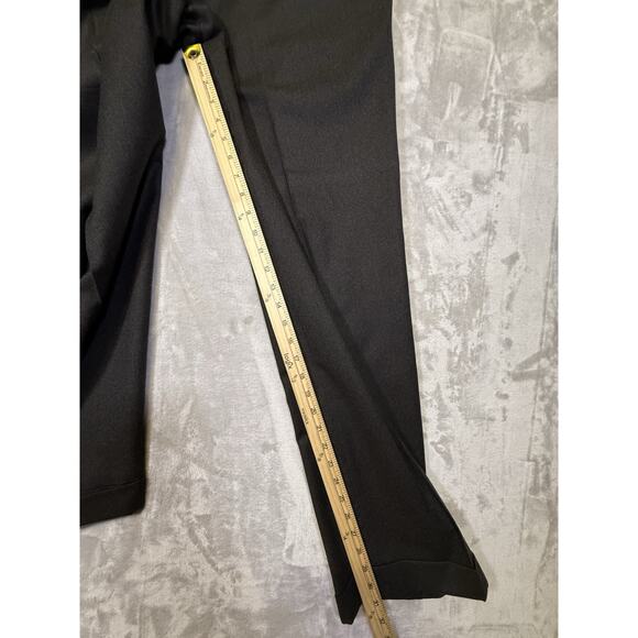 Vintage Brooks Brothers Dress Pants Gray 100% Wool Cuffed Pleated Slacks USA 36 - Picture 12 of 15